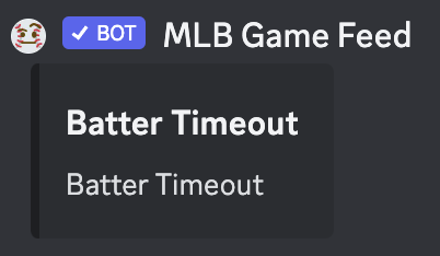 batter timeout